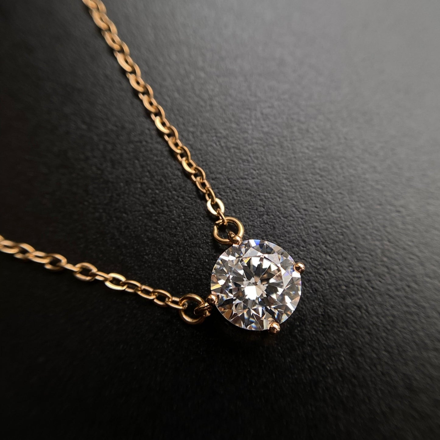 Livia Gold Necklace8mm pendantAdjustable NecklaceGift for Her