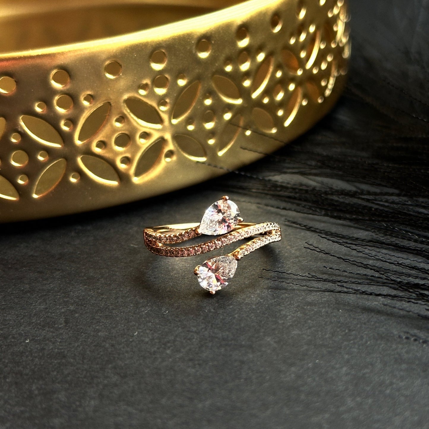 - Twins Glow – Divu kristālu gredzens - 3