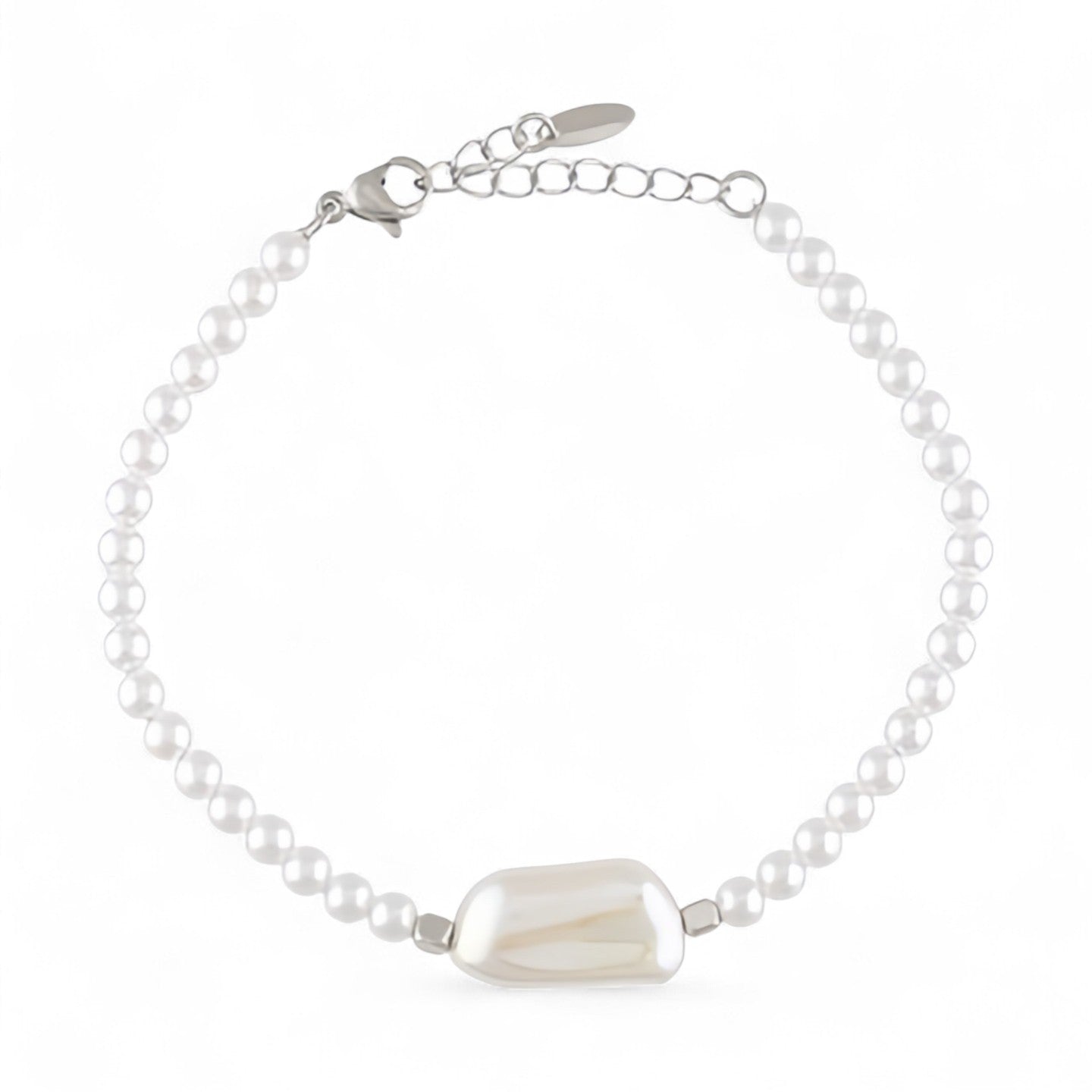 Apsudrabota rokassprādze ar pērlītēm – ,