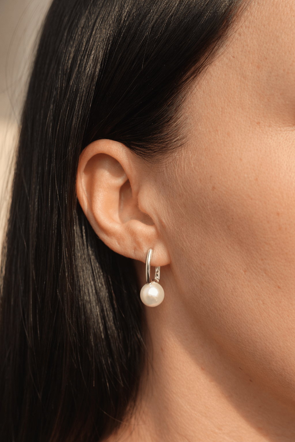 Apsudraboti riņķīši ar pērlītēm - 18k - apzeltita - rotas