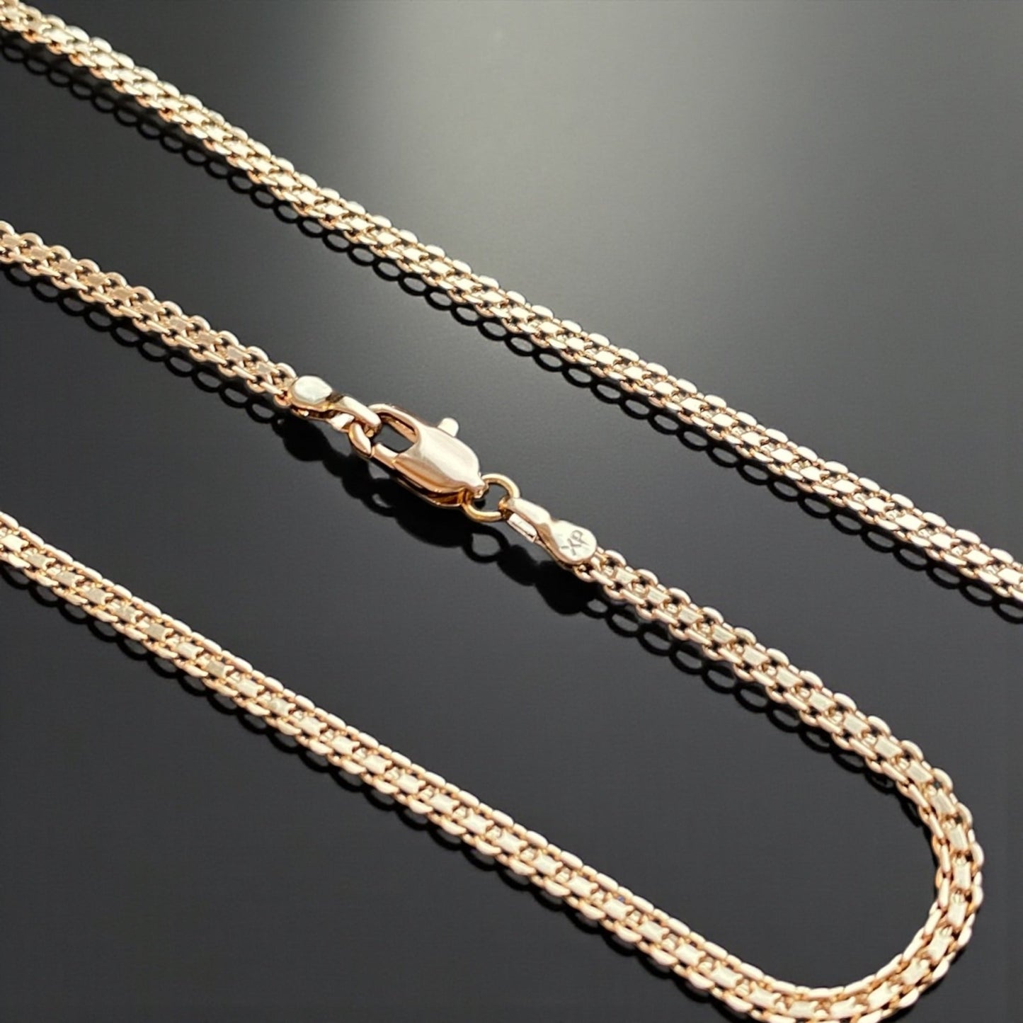 Apzeltīta rokassprādze ar smalku pinumu - 18k - apzeltita - rotas