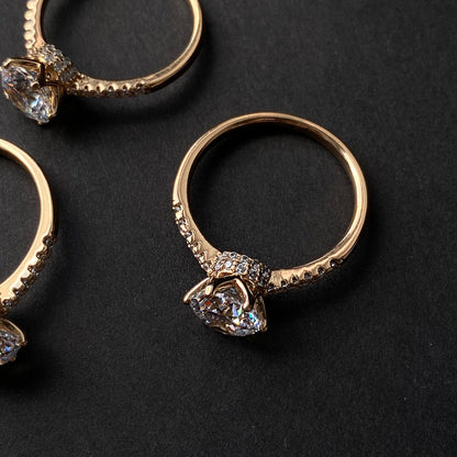 Apzeltīts gredzens ar cirkoniju – apzeltītas rotaslietas | Tavas Rotas