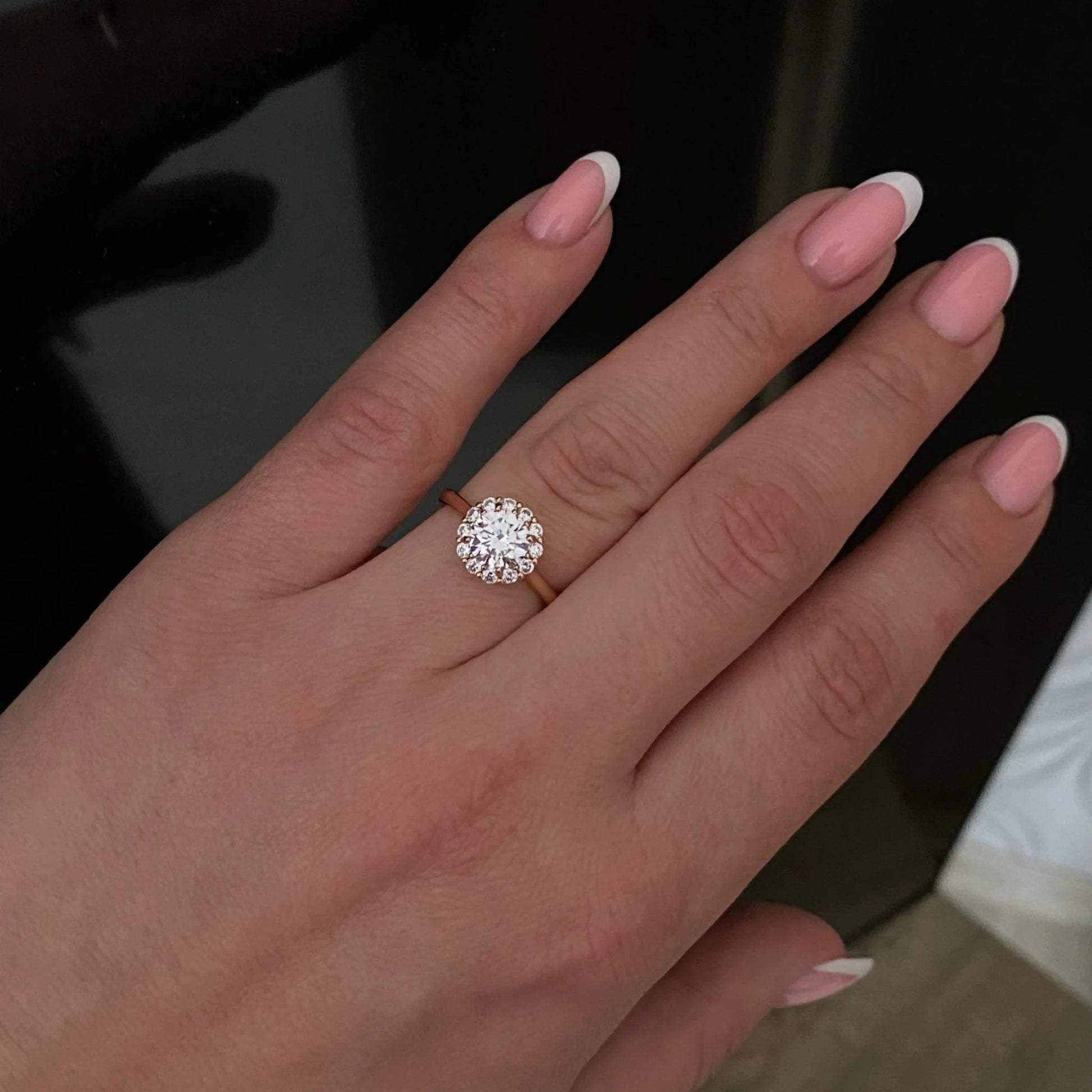 Apzeltīts gredzens sievietēm ar cirkonijiem - 18k - apzeltita - rotas