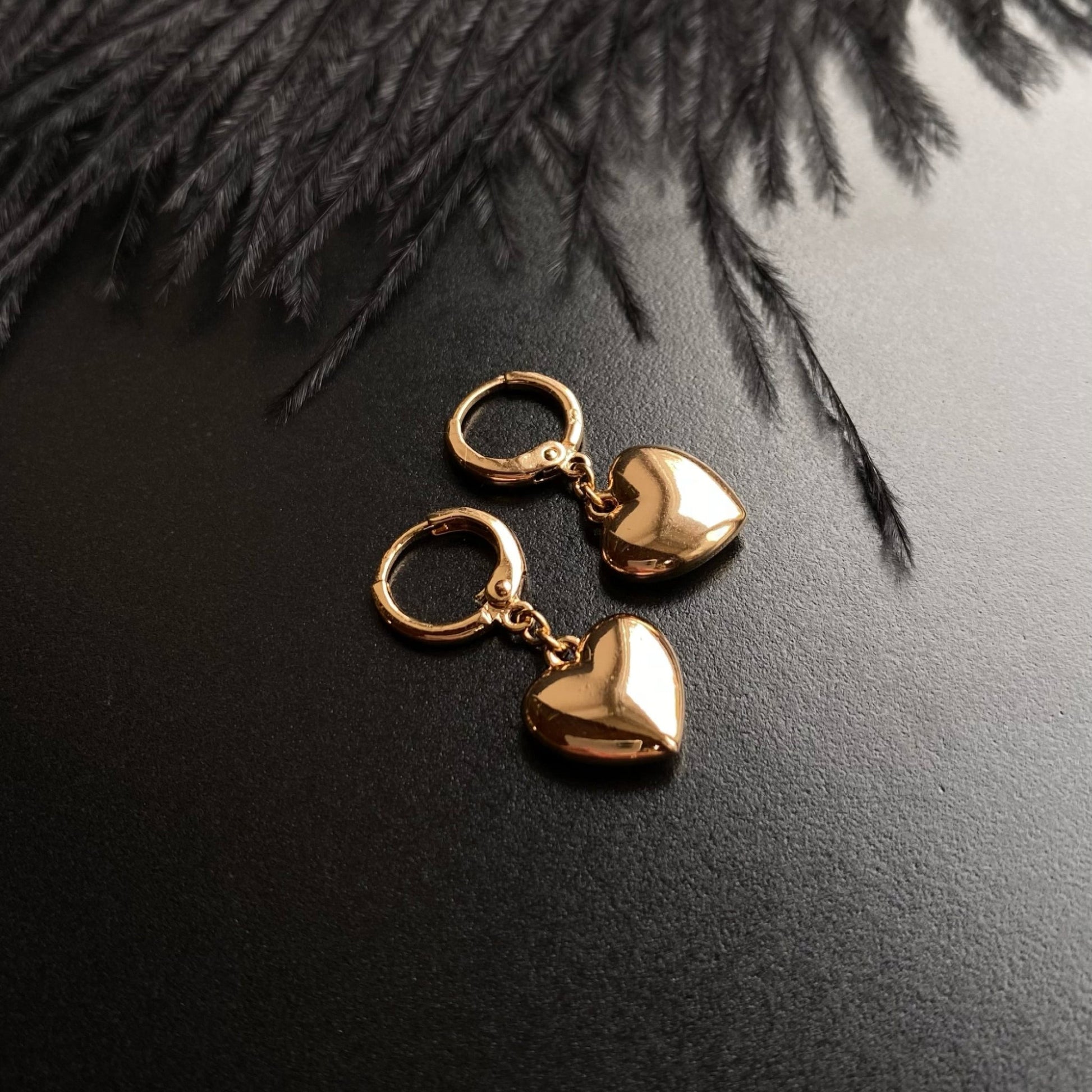 Eliza - 18k Gold - Plated Heart Drop Earrings18k Gold - Plated18k Gold - Plated Earrings18k gold - plated necklace