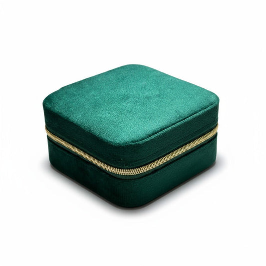 Emerald Box – Zaļa rotu lādīte ar spoguli – apzeltītas rotaslietas | Tavas Rotas