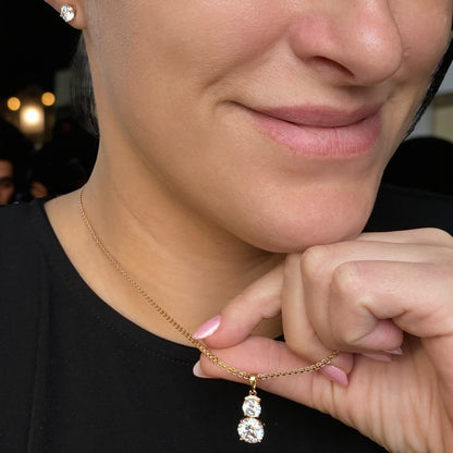 Golden Shine – Apzeltīts rotu komplekts ar dzidriem cirkonijiem – apzeltītas rotaslietas | Tavas Rotas