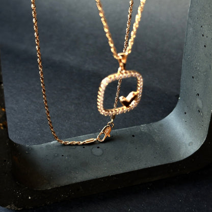 Heart Frame – Apzeltīta kaklarota ar sirds kulonu – apzeltītas rotaslietas | Tavas Rotas
