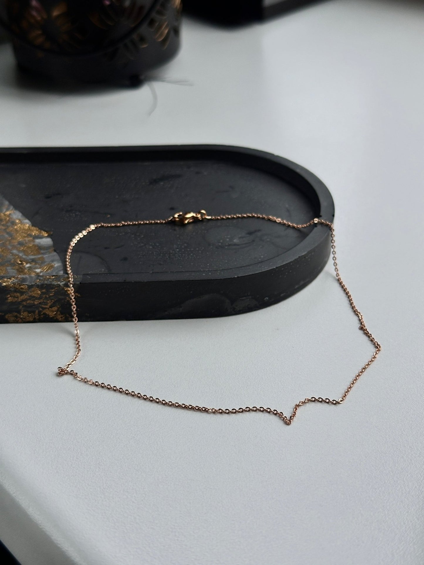 Grandinėlės 35cm (dailūs) paauksuoti moteriški papuošalai