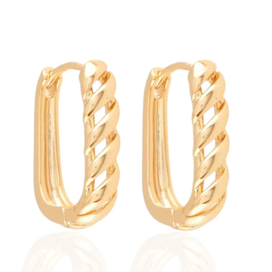 Aurelia Twist Hoops – apzeltīti riņķīšu auskari