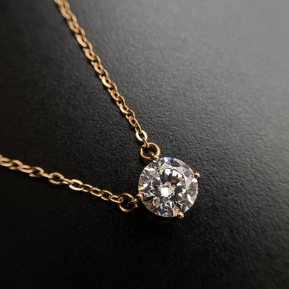 Livia Gold Necklace8mm pendantAdjustable NecklaceGift for Her
