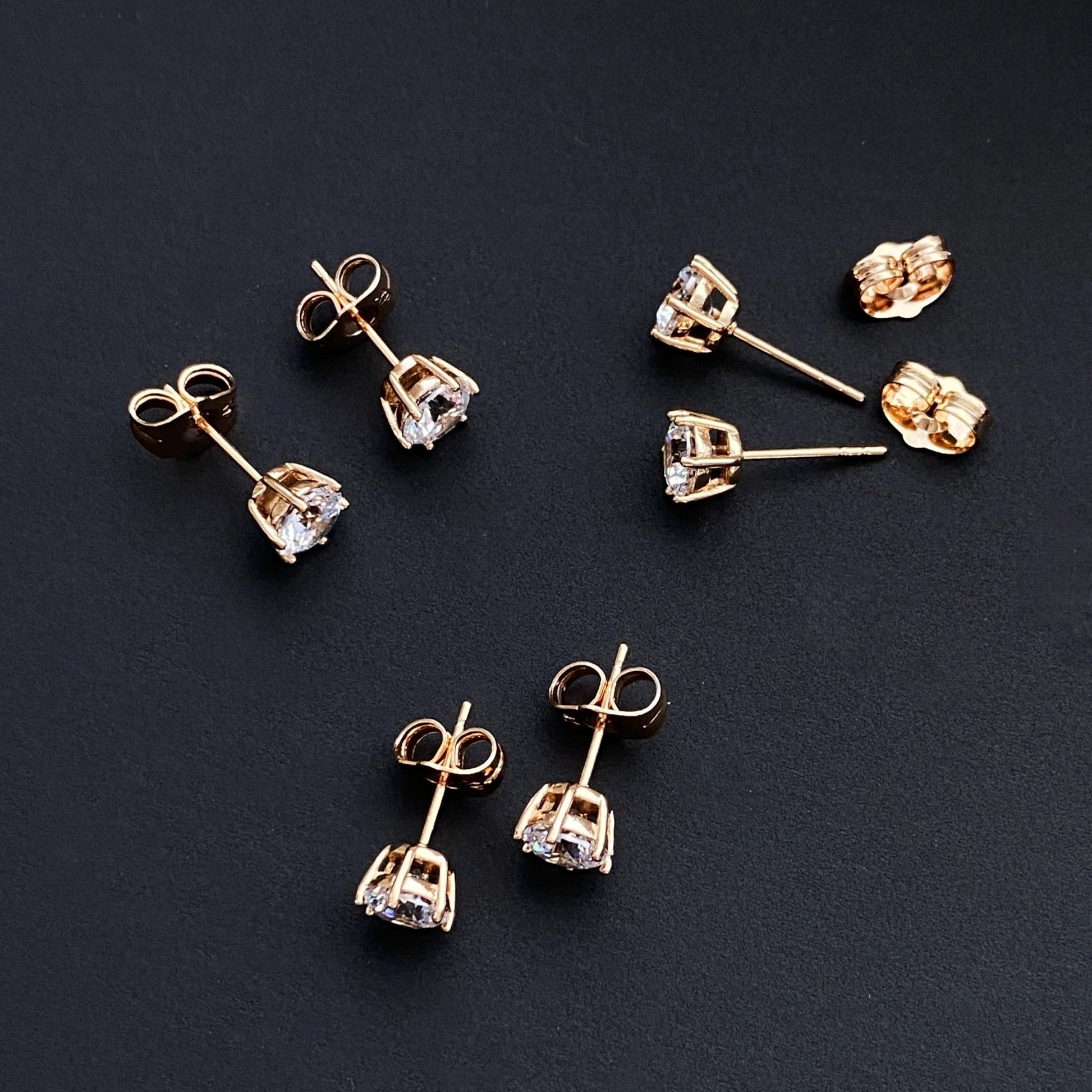 Nagliņu auskari "Dārta" - 18k - apzeltita - rotas