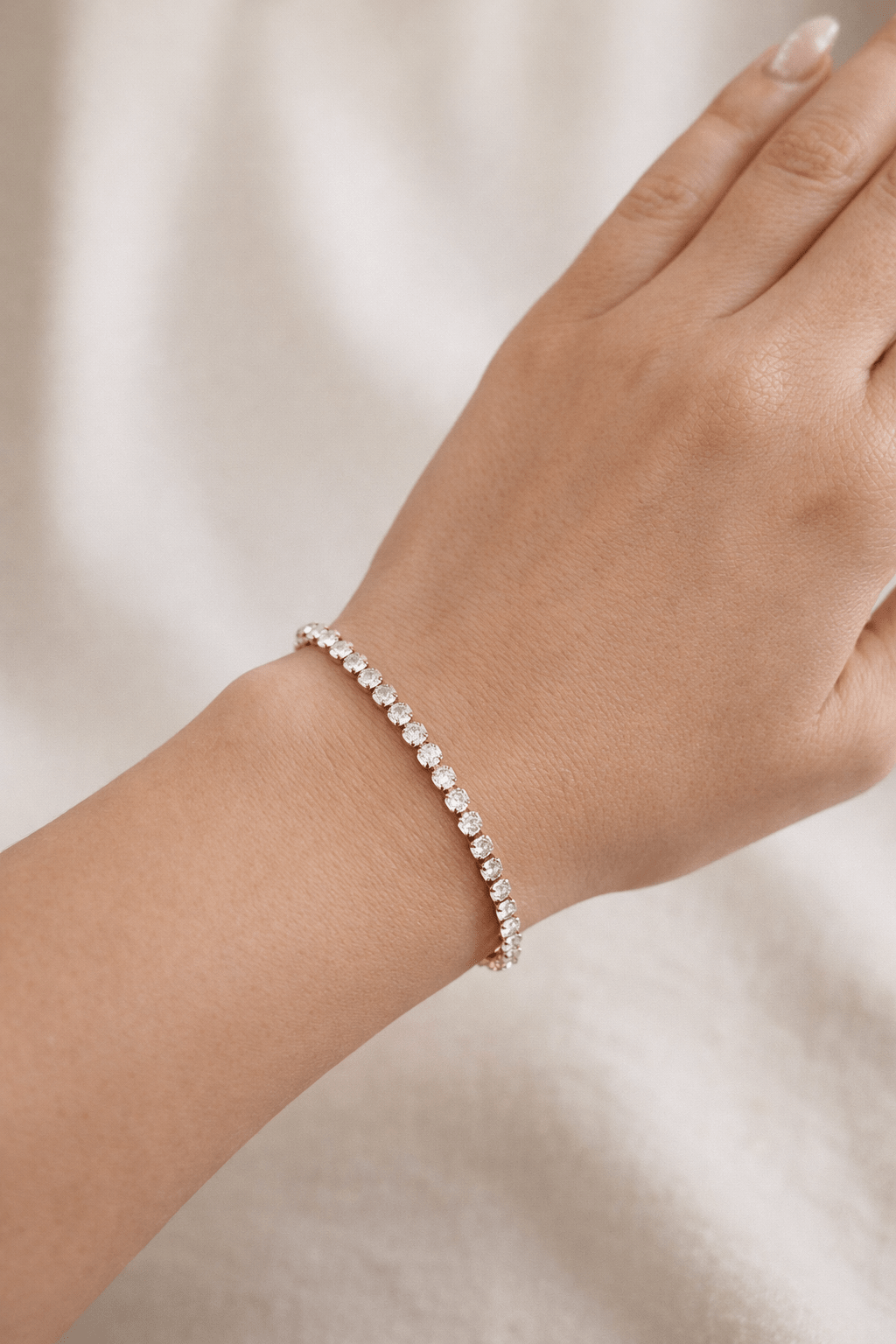 Tenisa rokassprādze ar cirkonijiem - 18k - apzeltita - rotas