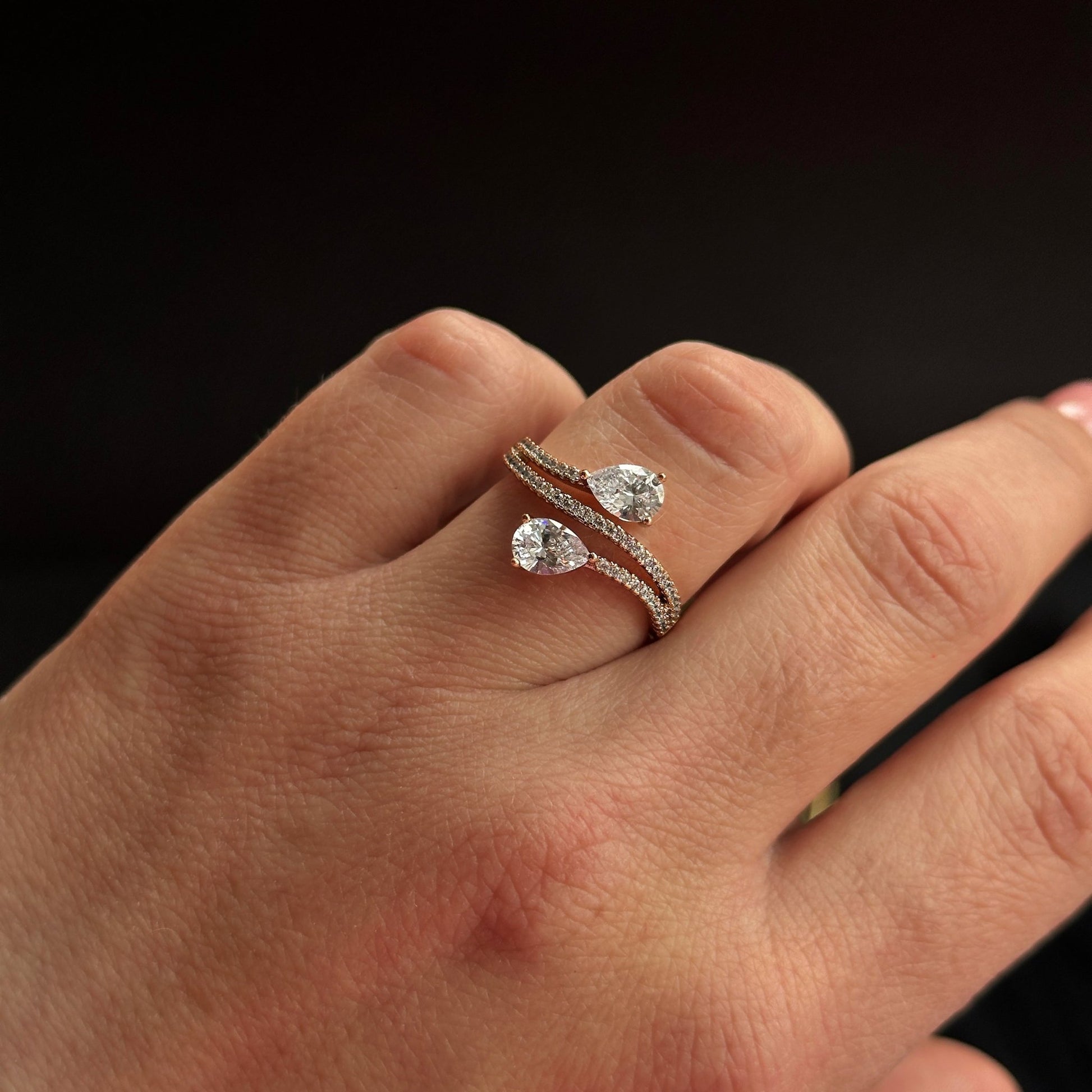  - Twins Glow – Divu kristālu gredzens - 2